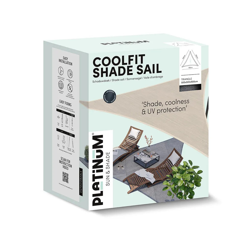 Platinum - Shade sail triangle 500x500x500