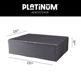 Platinum AeroCover loungesethoes, donkergrijs, afmeting 235 x 235 cm