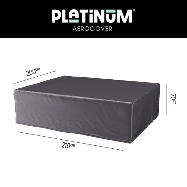 Loungesethoes 210x200xH70 met grijze overtrek