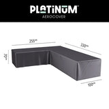 Platinum AeroCover - Loungesethoes hoekset links 330x255x100xH70