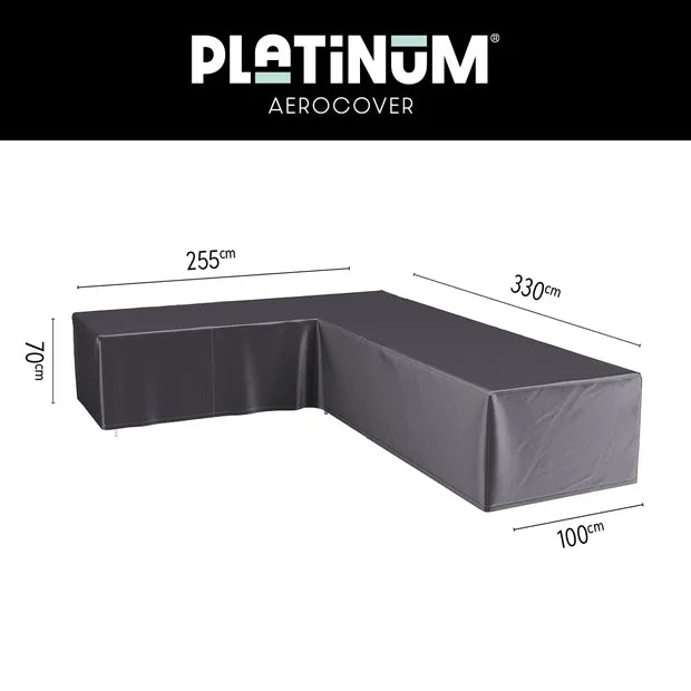 Platinum AeroCover - Loungesethoes hoekset links 330x255x100xH70