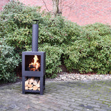 Terraskachel Esschert design met houtopslag