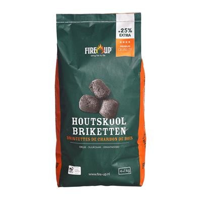 Fire-Up Houtskoolbriket Premium FSC 5kg