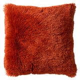 Sierkussen met pluizige shag, oranje, 60x60 cm