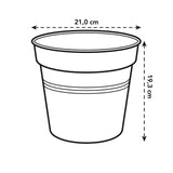 Elho - gb growpot 21cm living black