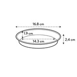 Elho - gb saucer 17cm living black