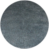 Rond vloerkleed met gemêleerde grijs-blauwe pool, diameter ca. 250 cm