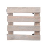 Houten Plantentrolley vierkant S grijs