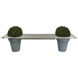 Houten Bank voor 2 potten
