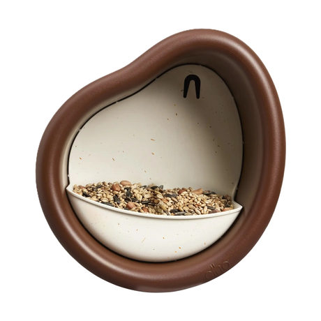 Elho - organic bird feeder 25cm kastanje bruin B 25 x H 28 x D 27 cm