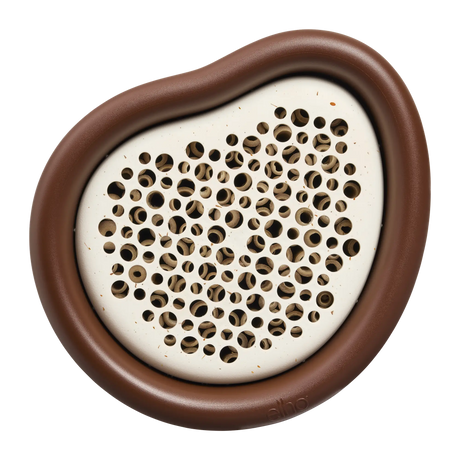 Elho - organic bee hotel 25cm kastanje bruin B 25 x H 28 x D 27 cm