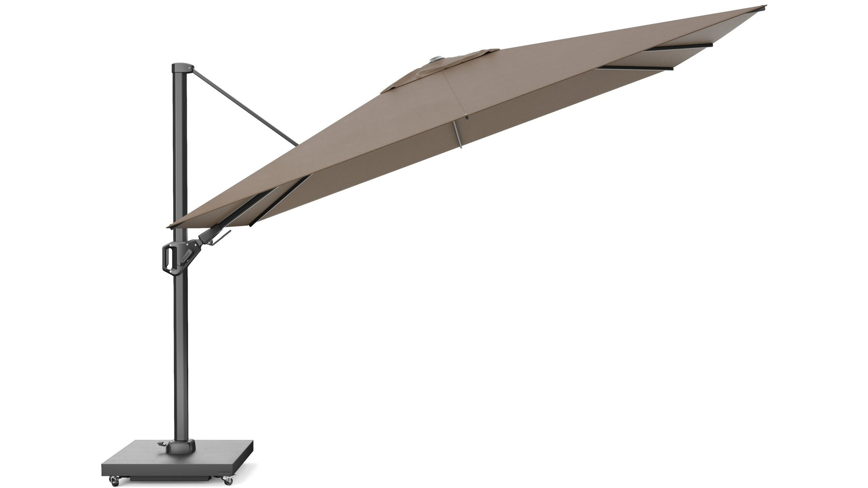 Platinum zweefparasol Challenger T² premium 260x350 - Havana