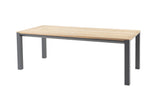 Taste 4SO - Ridge eettafel antraciet 220 x95 teak