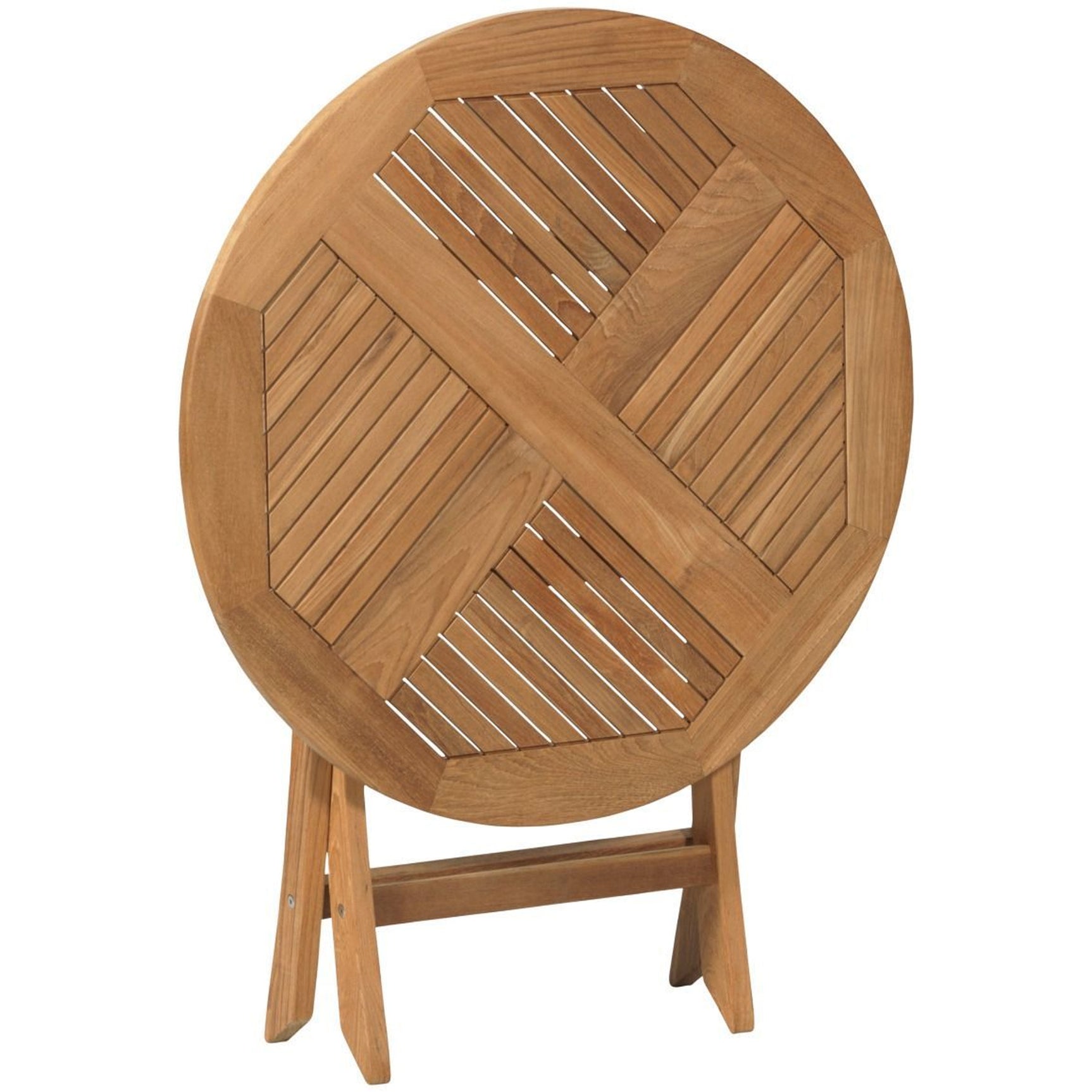 Exotan - Inklaptafel rond teak 80cm