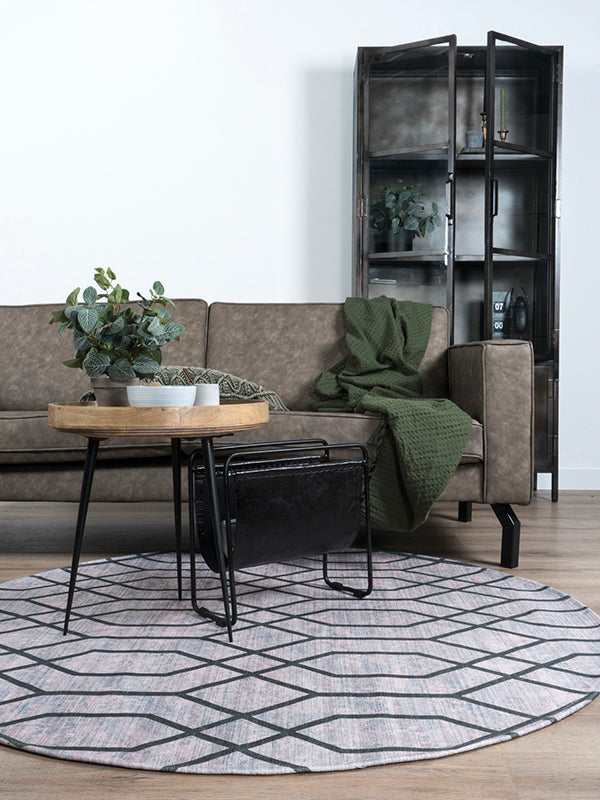 Vloerkleed Pattern Rond Groen ø200 cm