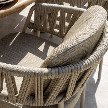 Taste 4SO - Calma dining stoel latte met 2 kussens