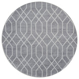 Vloerkleed Pattern Rond Grijs ø120 cm