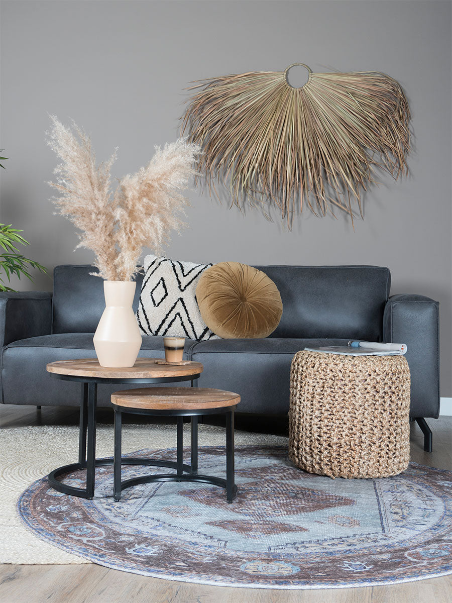 Vloerkleed Jute Rond Bleached ø160 cm