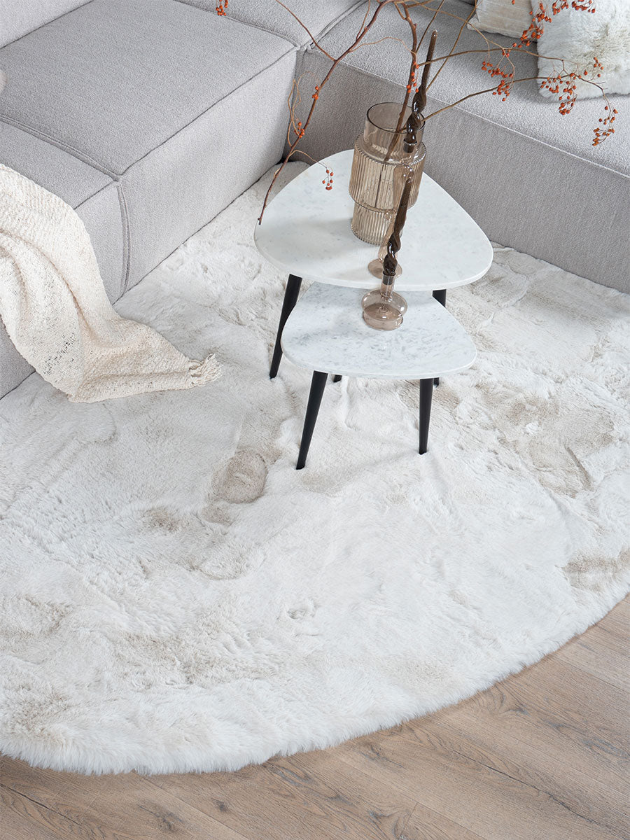 Vloerkleed Morbido Ivory 2810 - Kiezelvormig 160 x 230 cm