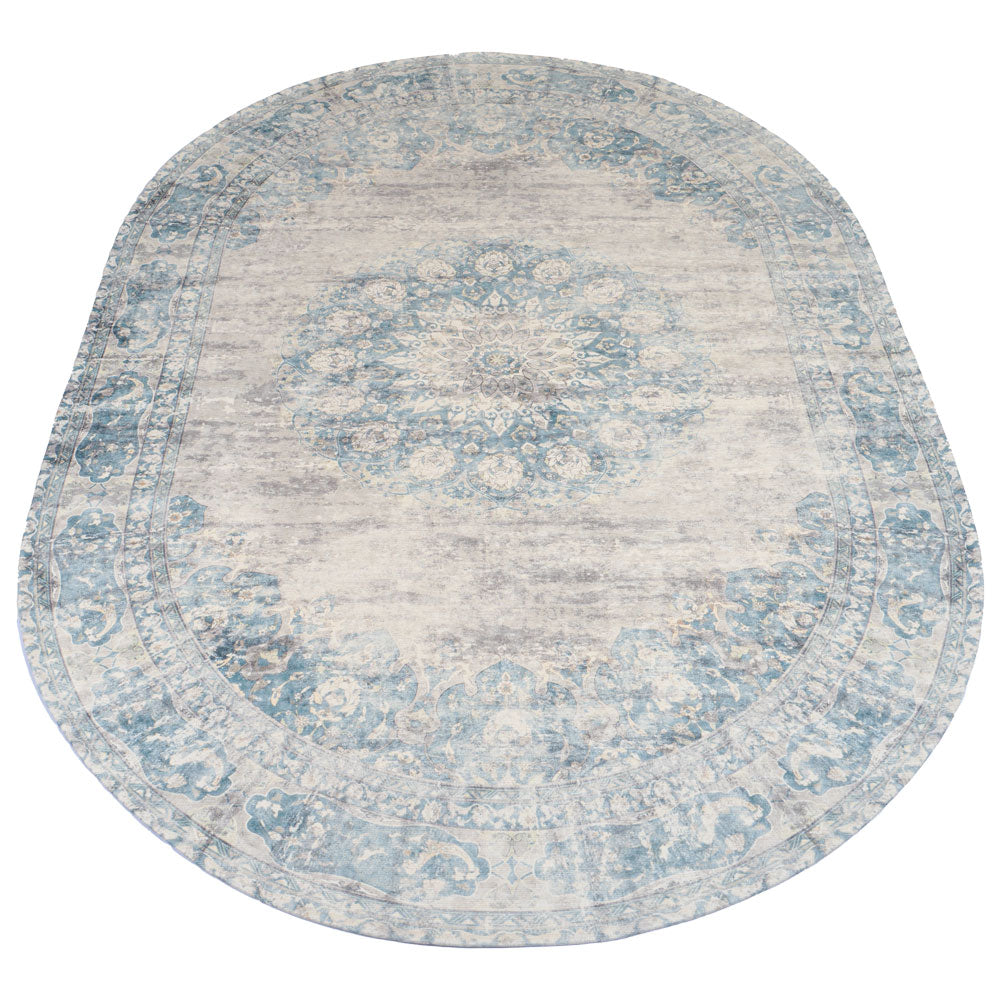 Vloerkleed Viola Blue - Ovaal 160 x 230 cm
